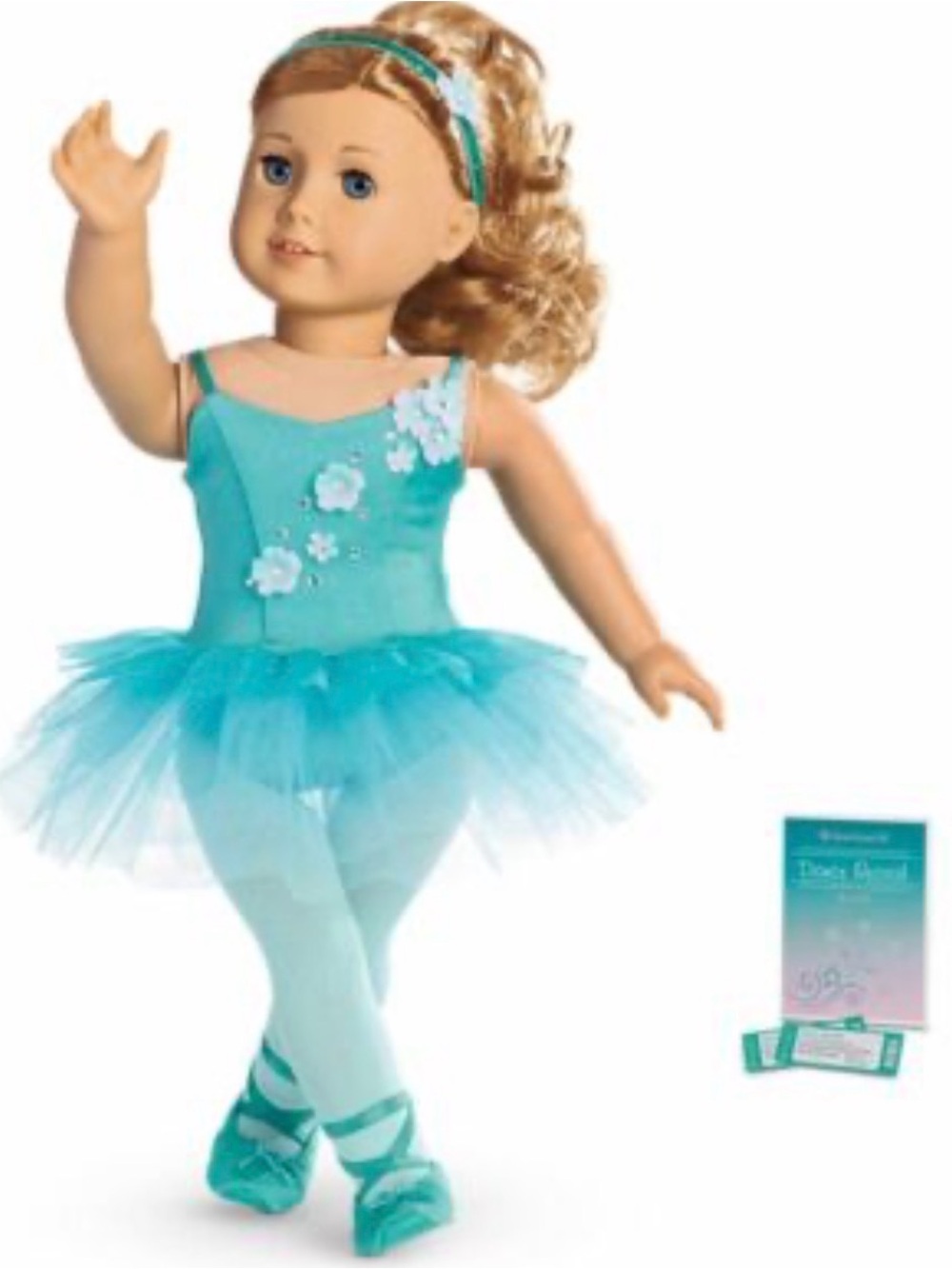 American Girl 2016 Ombré Ballet Outfit 18” Doll Dress Shoes Tights